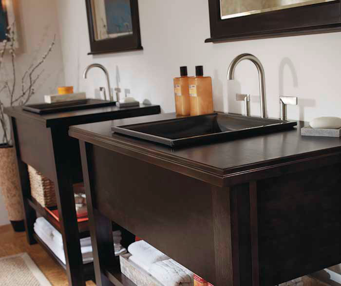 Contemporary bathroom vanities by Kemper Cabinetry